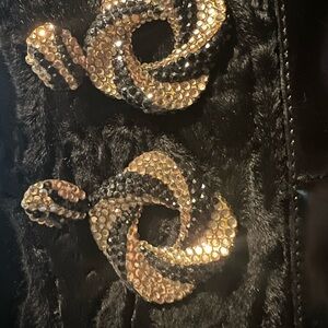 Black and gold earrings